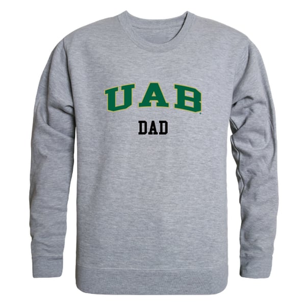 University of Alabama at Birmingham Dad Crewneck T-Shirt, Heather Grey - Extra Large -  LogoLovers, LO4151405