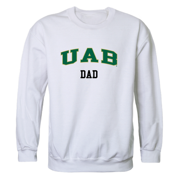 University of Alabama at Birmingham Dad Crewneck T-Shirt, White - Medium -  LogoLovers, LO4154878