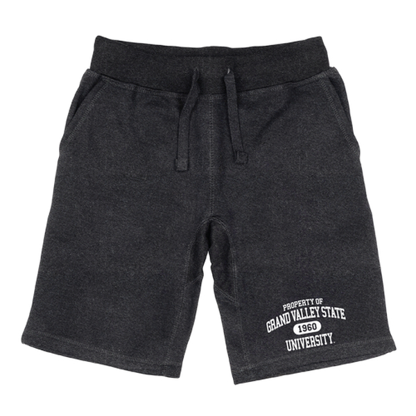 566-308-HCH-03 Grand Valley State University Property Shorts, Heather Charcoal - Large -  W Republic Products