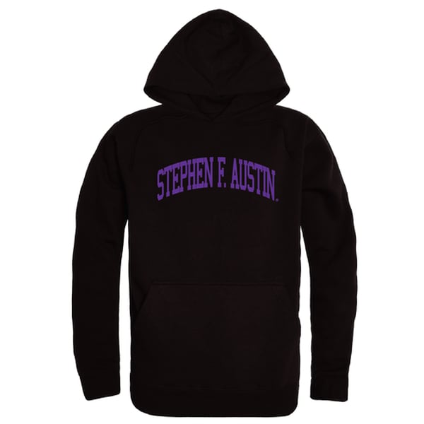 Stephen F. Austin State University College Hoodie, Black - Large -  LogoLovers, LO4140794