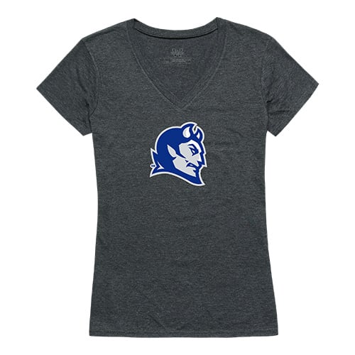 Apparel 521-113-E9C-01 Central Connecticut State University Cinder Tee for Women, Heather Charcoal - Small -  W Republic