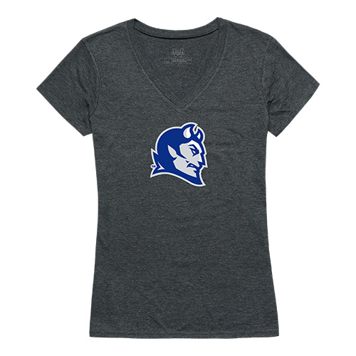 Apparel 521-113-E9C-03 Central Connecticut State University Cinder Tee for Women, Heather Charcoal - Large -  W Republic