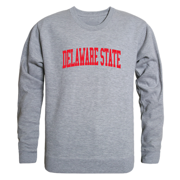 543-120-HGY-04 NCAA Delaware State Hornets GameDay Crewneck T-Shirt, Heather Gray - Extra Large -  W Republic