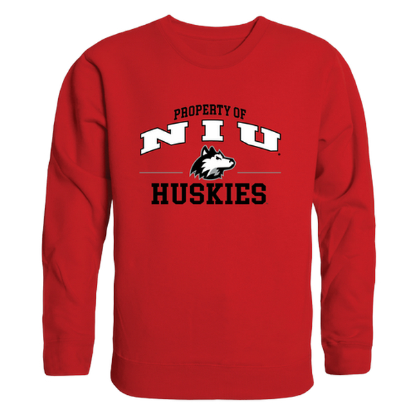 545-142-RED-04 NCAA Northern Illinois Huskies Property of Crewneck T-Shirt, Red - Extra Large -  W Republic