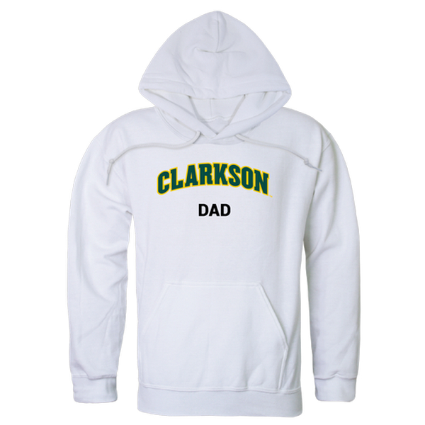 563-281-WHT-04 Men Clarkson Golden Knights Dad Hoodie, White - Extra Large -  W Republic