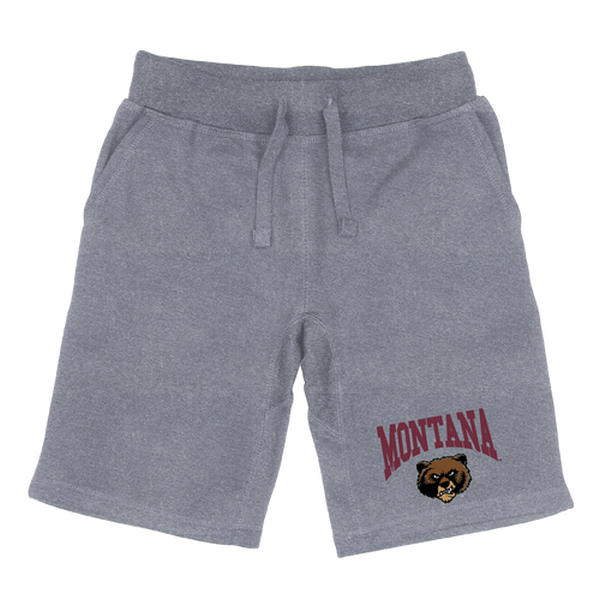 567-191-HGY-04 Men Montana Grizzlies Premium Shorts, Heather Grey - Extra Large -  W Republic