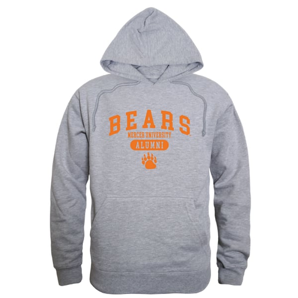 561-340-HGY-05 Men Mercer Bears Alumni Hoodie, Heather Grey - 2XL -  W Republic