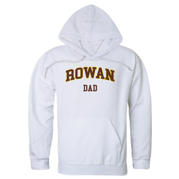 563-371-WHT-04 Men Rowan University Dad Hoodie, White - Extra Large -  W Republic