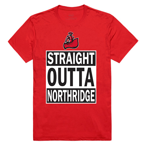 Apparel 511-166-R58-02 Straight Outta, California State Northridge, Red - Medium -  W Republic