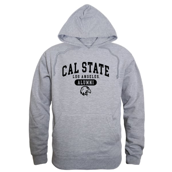 561-202-HGY-05 Men Cal State Los Angeles Golden Eagles Alumni Hoodie, Heather Grey - 2XL -  W Republic