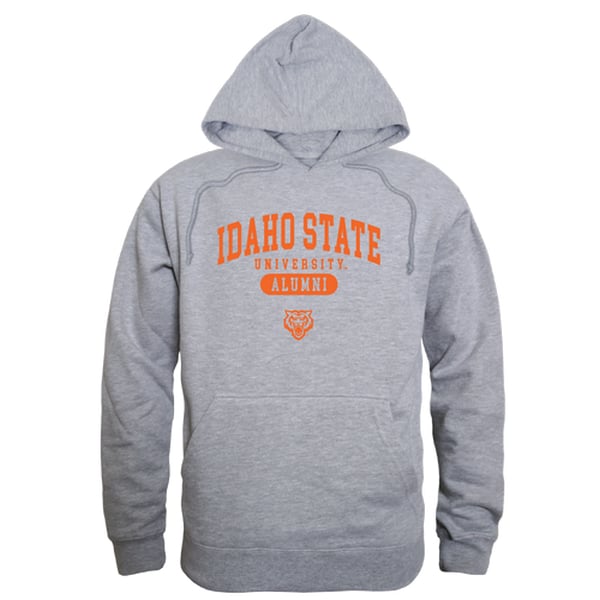 561-222-HGY-05 Men Idaho State Bengals Alumni Hoodie, Heather Grey - 2XL -  W Republic