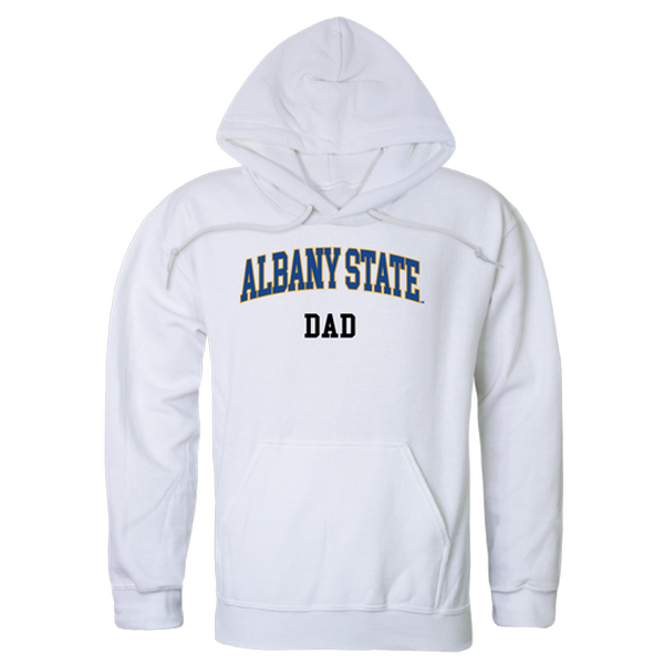 563-260-WHT-04 Men Albany State Golden Rams Dad Hoodie, White - Extra Large -  W Republic