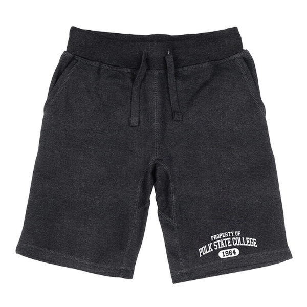 566-362-HCH-03 Men Polk State Eagles Property Shorts, Heather Charcoal - Large -  W Republic