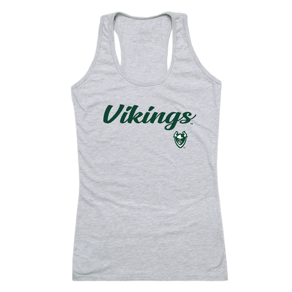 557-229-HGY-05 Women Portland State Vikings Script Tank T-Shirt, Heather Grey - 2XL -  W Republic