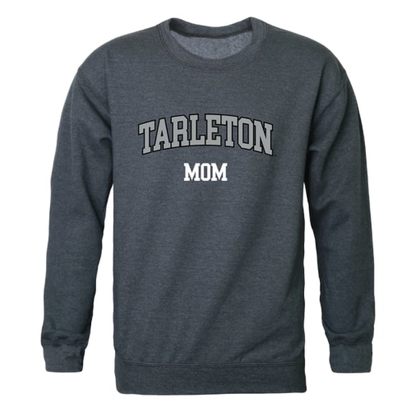 564-389-HCH-02 Women Tarleton State Texans Mom Crewneck Fleece, Heather Charcoal - Medium -  W Republic