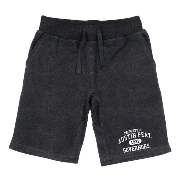 566-105-HCH-03 Men Austin Peay State Governors Property Shorts, Heather Charcoal - Large -  W Republic