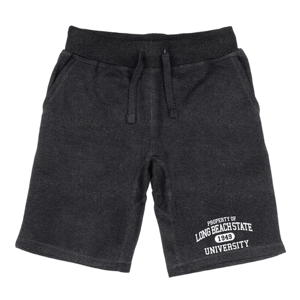 566-109-HCH-03 Men Cal State Long Beach 49Ers Property Shorts, Heather Charcoal - Large -  W Republic