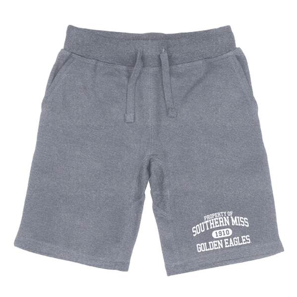 566-151-HGY-01 Men Southern Mississippi Golden Eagles Property Shorts, Heather Grey - Small -  W Republic