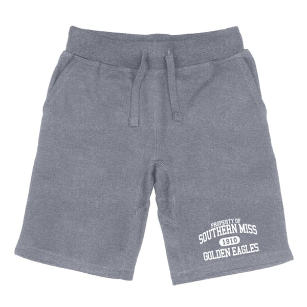 566-151-HGY-04 Men Southern Mississippi Golden Eagles Property Shorts, Heather Grey - Extra Large -  W Republic