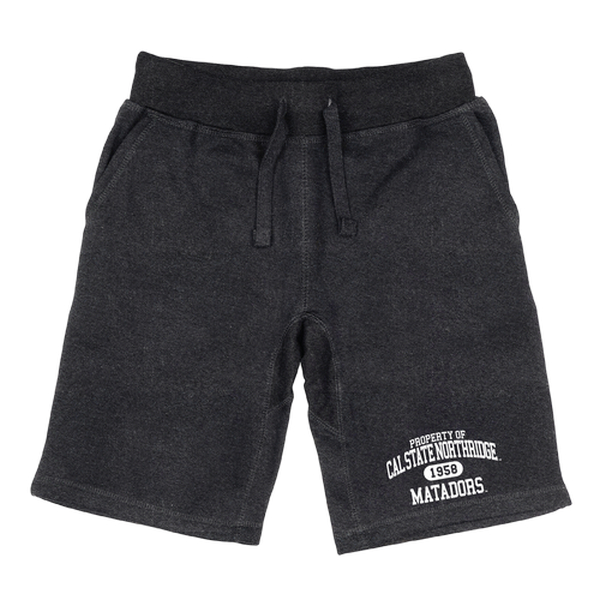 566-166-HCH-03 Men Cal State Northridge Matadors Property Shorts, Heather Charcoal - Large -  W Republic