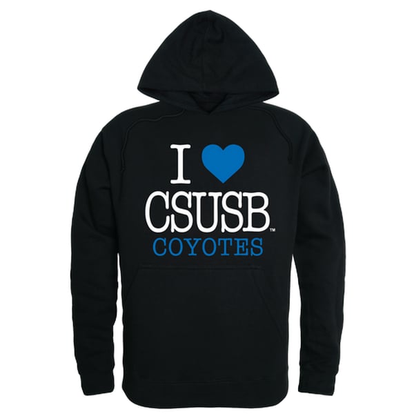 Men Cal State San Bernardino Coyotes I Love Hoodie, Black - Medium -  FinalFan, FI4176895