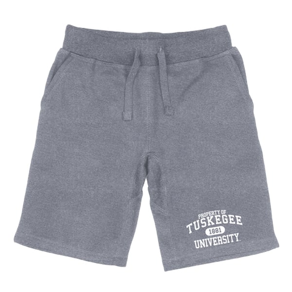 566-240-HGY-04 Men Tuskegee Golden Tigers Property Shorts, Heather Grey - Extra Large -  W Republic