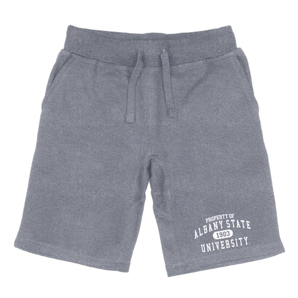 566-260-HGY-02 Men Albany State Golden Rams Property Shorts, Heather Grey - Medium -  W Republic