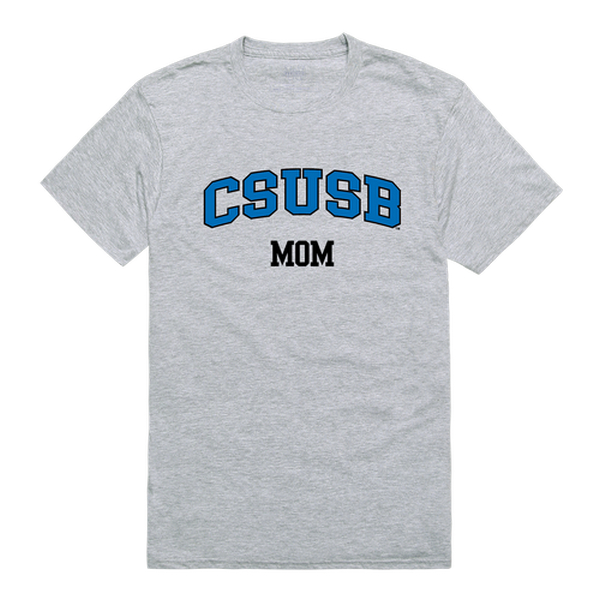 549-207-HGY-01 Women Cal State San Bernardino Coyotes College Mom T-Shirt, Heather Grey - Small -  W Republic