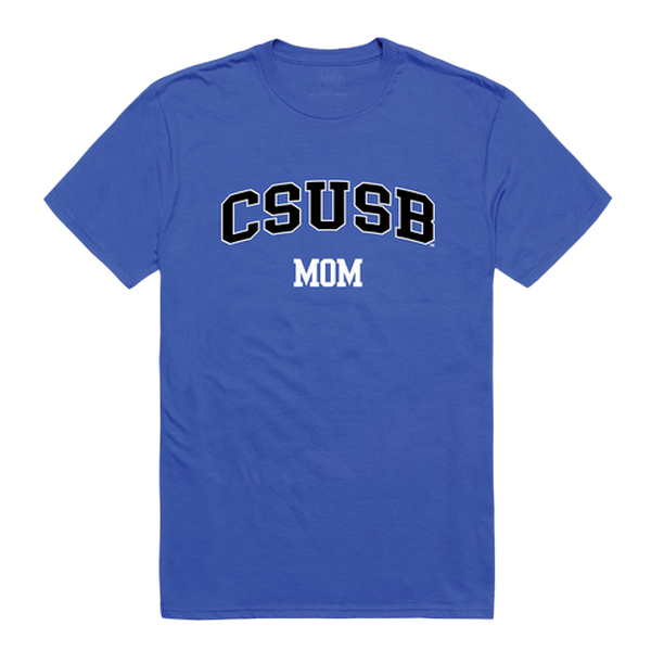 549-207-RYL-01 Women Cal State San Bernardino Coyotes College Mom T-Shirt, Royal Blue - Small -  W Republic