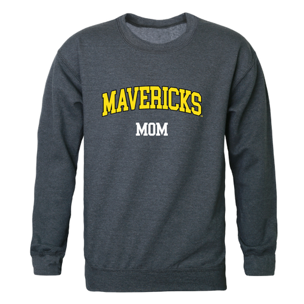 564-132-HCH-02 Women Minnesota State Mavericks Mom Crewneck Fleece, Heather Charcoal - Medium -  W Republic