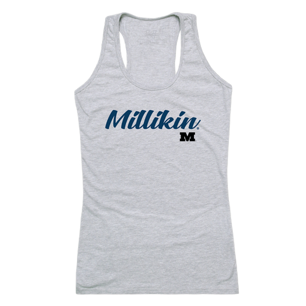 557-342-HGY-05 Women Millikin Big Blue Script Tanks, Heather Grey - 2XL -  W Republic