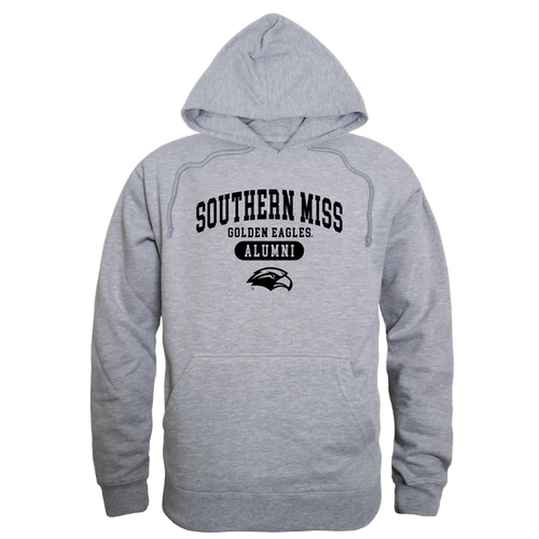 561-151-HGY-05 Men Southern Mississippi Golden Eagles Alumni Hoodie, Heather Grey - 2XL -  W Republic