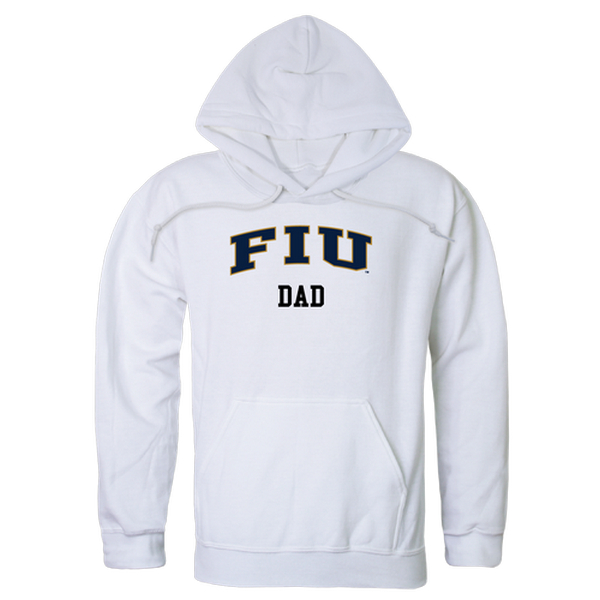 563-219-WHT-04 Men Florida International Golden Panthers Dad Hoodie, White - Extra Large -  W Republic