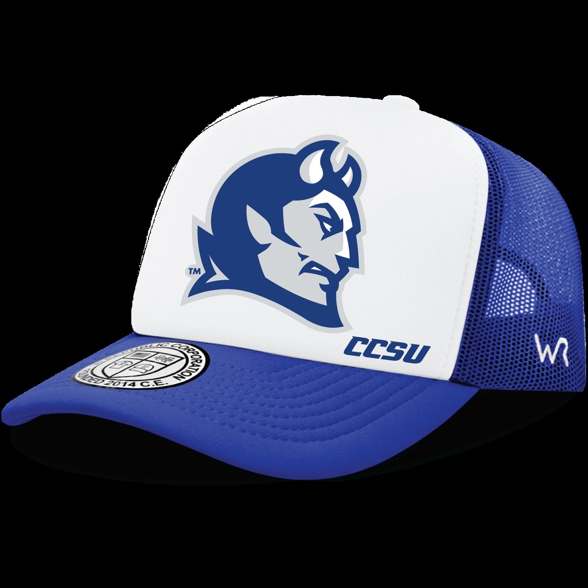 NCAA CCSU Central Connecticut State University Blue Devils Fitted Caps Hats - 6 7/8