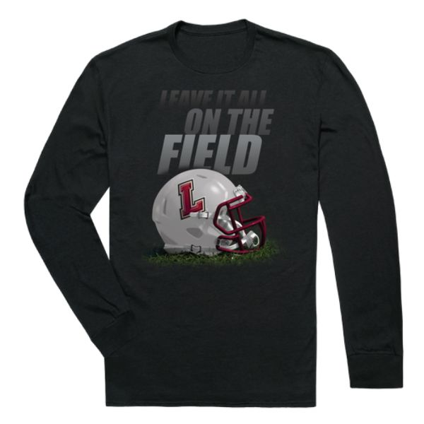 525-323-BLK-01 LaFayette College Leopards Gridiron Long Sleeve T-Shirt, Black - Small -  W Republic