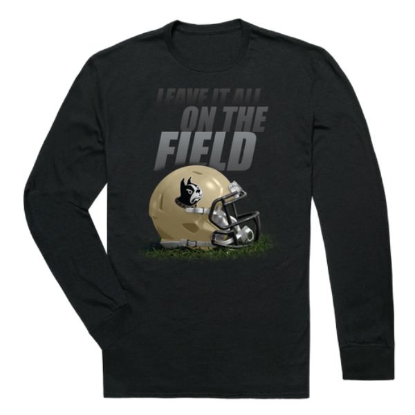 525-415-BLK-01 Wofford College Terriers Gridiron Long Sleeve T-Shirt, Black - Small -  W Republic