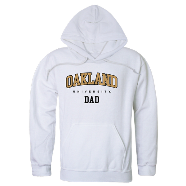 563-359-WT2-04 Oakland University Golden Grizzlies Dad Hoodie, White - Extra Large -  W Republic