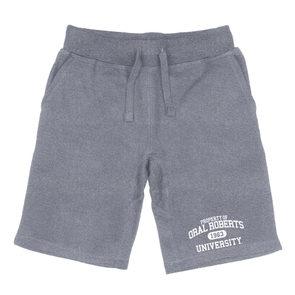 566-566-HGY-04 Oral Roberts University Golden Eagles Property Shorts, Heather Grey - Extra Large -  W Republic