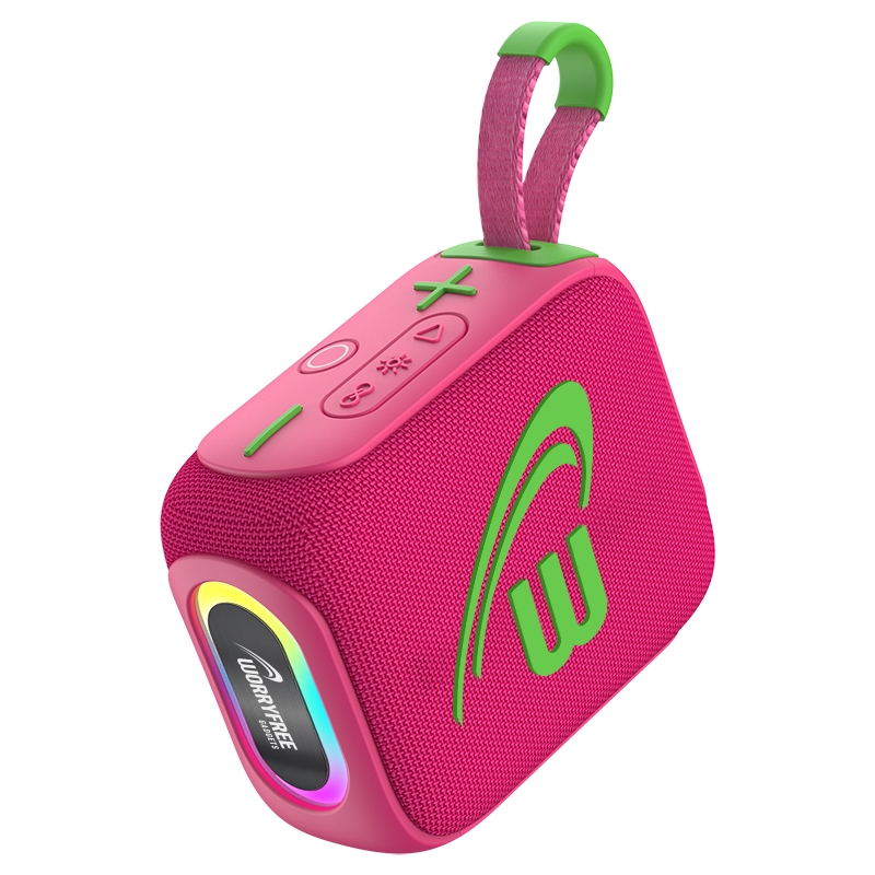 WH66 10W Mini  IPX7 Waterproof Bluetooth Speaker, Pink