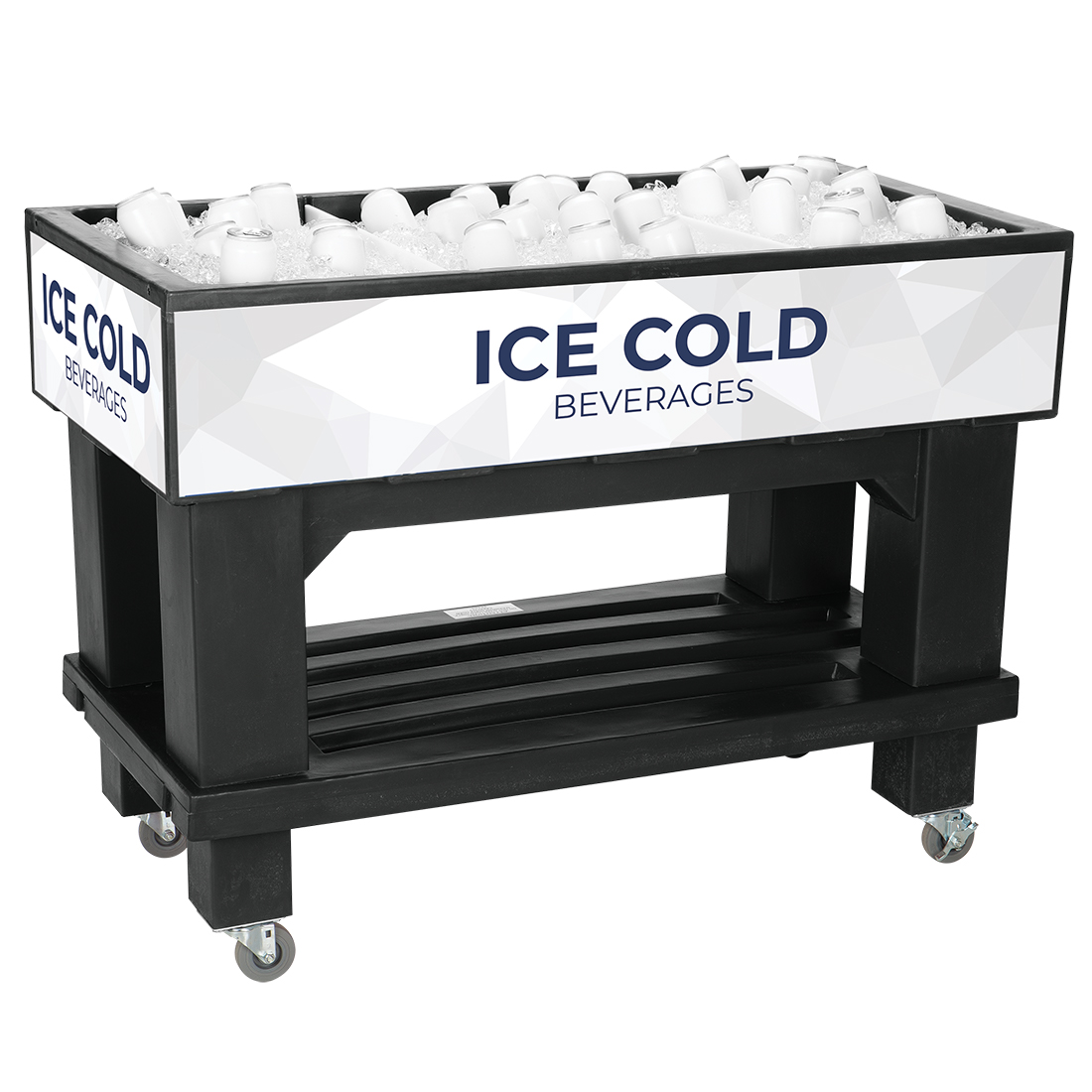 Picture of lowa Rotocast Plastics 3151231 Texas Icer Beverage Cooler - Black