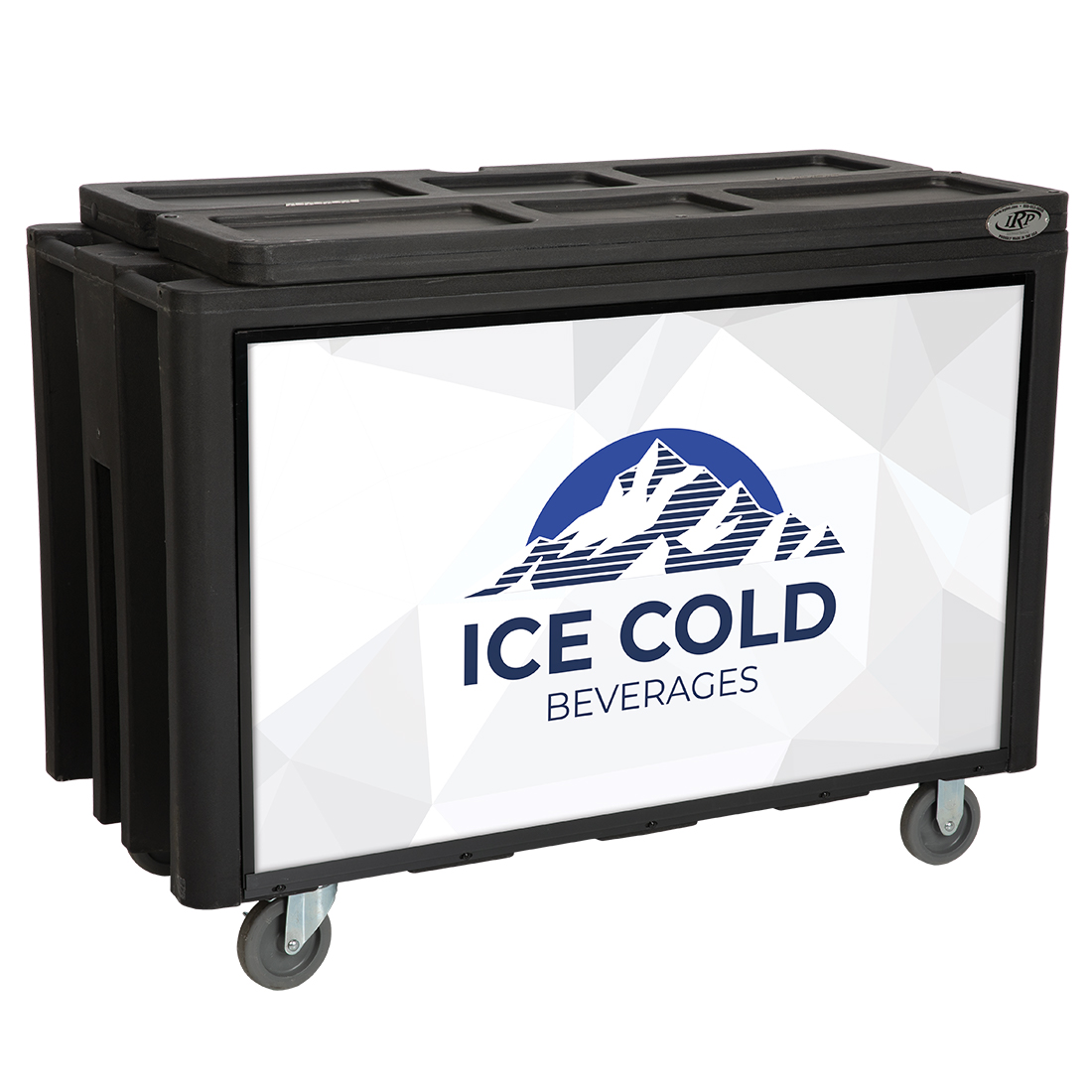 Picture of lowa Rotocast Plastics 3501518 Arctic Mobile Cooler with lid - Black
