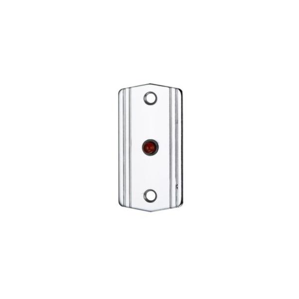 ACSMP-28 12 & 24 VDC Red LED Chrome Plated Brass Mini-Plate