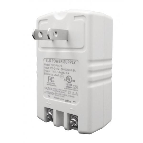 ELKP1426 2600mA, 14V Plug-in Power Supply with Mounting Bracket