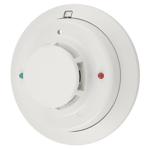 Smoke Alarm, 12/24V, Hardwired, 2-Wire, Photoelectric, Thermal Sensor, Includes Mounting Base