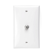 Leviton LEV80781-W Standard Video Wall Jack F Connector - White