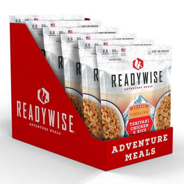 Picture of ReadyWise RW05-003 8 x 11.25 x 9.75 in. Treelline Teriyaki Chicken & Rice - 6 Count