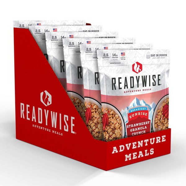Picture of ReadyWise RW05-007 8 x 11.25 x 9.75 in. Sunrise Strawberry Granola Crunch - 6 Count