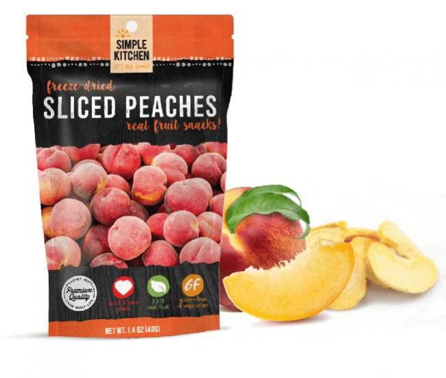 SK05-008 5.75 x 11 x 8.75 in. Simple Kitchen Peaches Fruit Snack - 6 Count