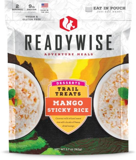 Picture of ReadyWise RW05-016 8 x 11.25 x 9.75 in. Trail Treats Mango Sticky Rice - 6 Count