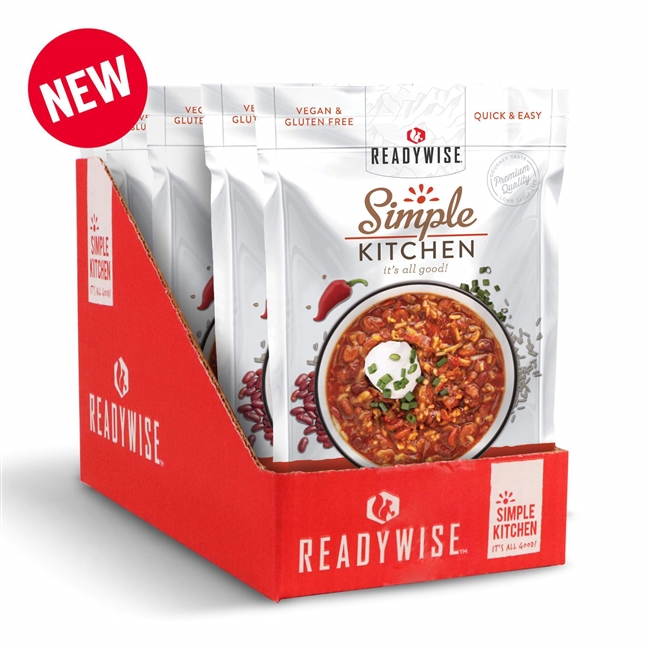 Picture of ReadyWise RWSK05-027 5.75 x 11 x 8.75 in. Simple Kitchen Hearty Veggie Chili Soup - 6 Count